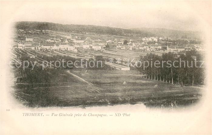 Thomery Vue Generale prise de Champagne
