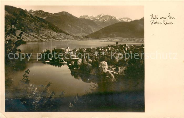 Zell See Panorama Blick ueber den See Hoher Tenn Alpen