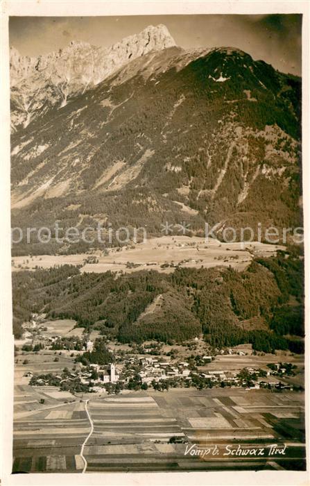 Vomp Tirol Alpen Fliegeraufnahme