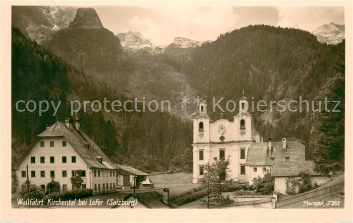 Lofer Wallfahrt Kirchental Wallfahrtskirche Loferer Steinberge