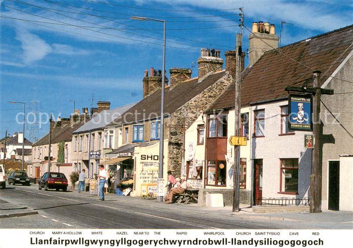 Llanfairpwllgwyngyll Street scene in the village