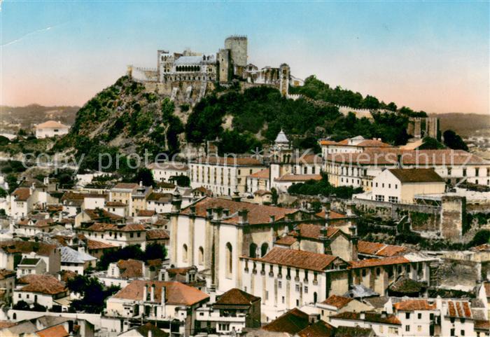 Leiria Vista parcial Sé e Castelo