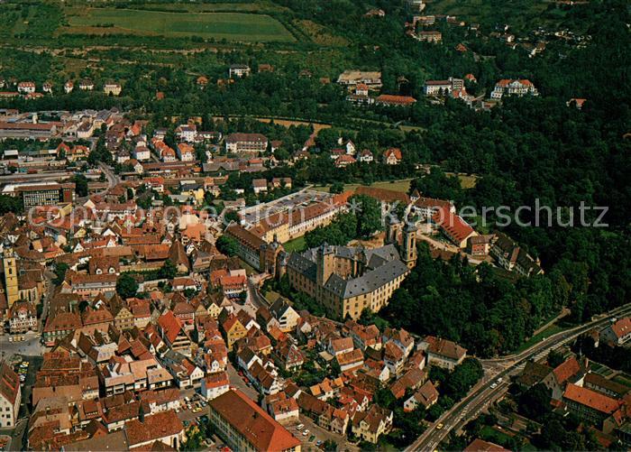 Bad Mergentheim Stadtkern mit Kloster Fliegeraufnahme