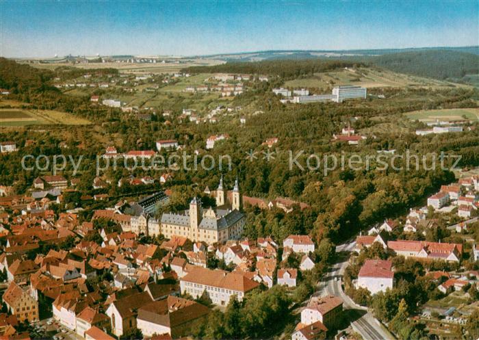 Bad Mergentheim Stadtbild mit Kloster Fliegeraufnahme