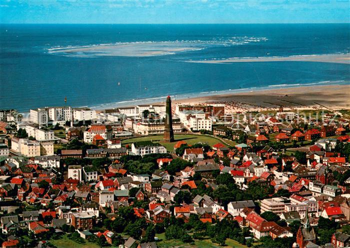 Borkum Nordseeinsel Fliegeraufnahme