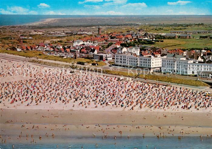 Borkum Strand Hotels Heilbad Nordseeinsel Fliegeraufnahme