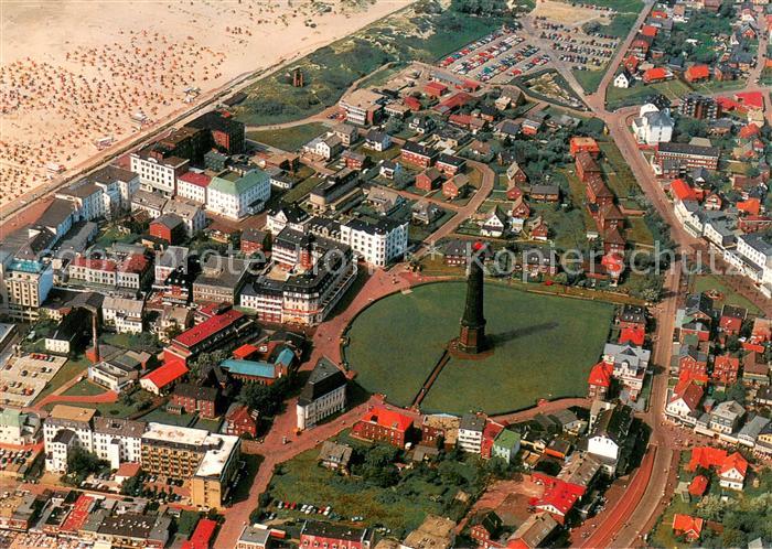 Borkum Heilbad im Hochseeklima Nordseeinsel Fliegeraufnahme