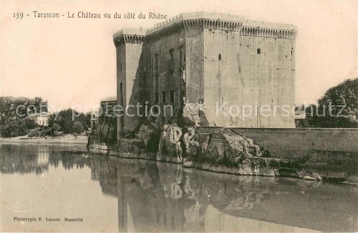 Tarascon Bouches-du-Rhone Le Chateau vu du cote du Rhone