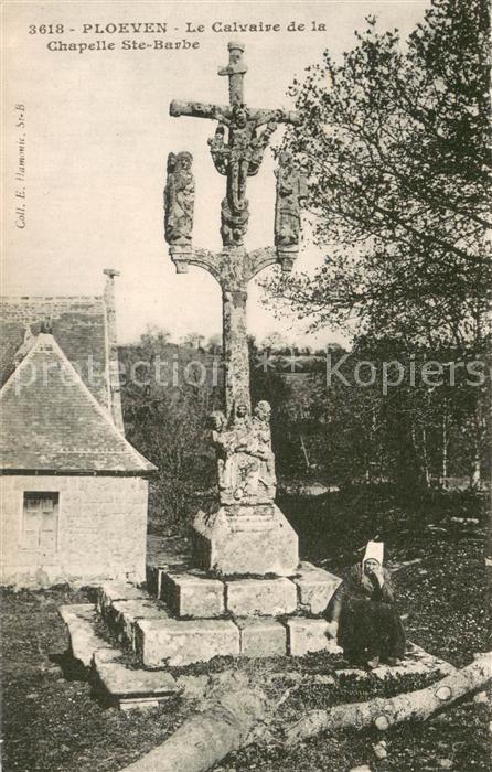 Ploeven Le Calvaire de la Chapelle Ste Barbe