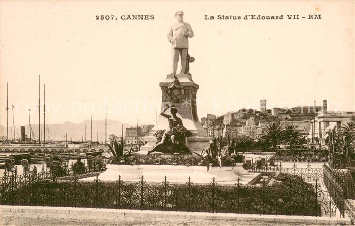 Cannes Alpes-Maritimes Statue d’Eduard VII