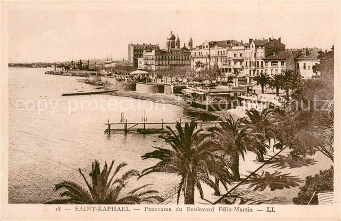 Saint-Raphael Var Panorama du Boulevard Felix Martin