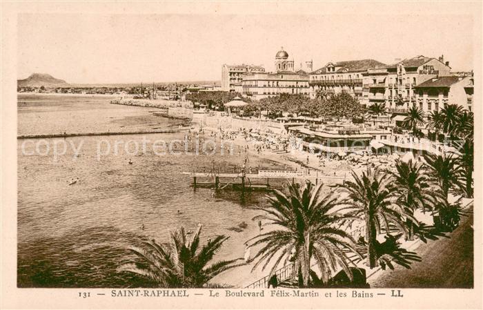 Saint-Raphael Var Le Boulevard Felix Martin et les Bains