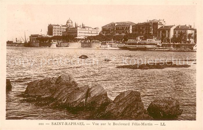 Saint-Raphael Var Vue sur le Boulevard Felix Martin