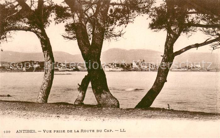Antibes Alpes Maritimes Vue prise de la Route du Cap