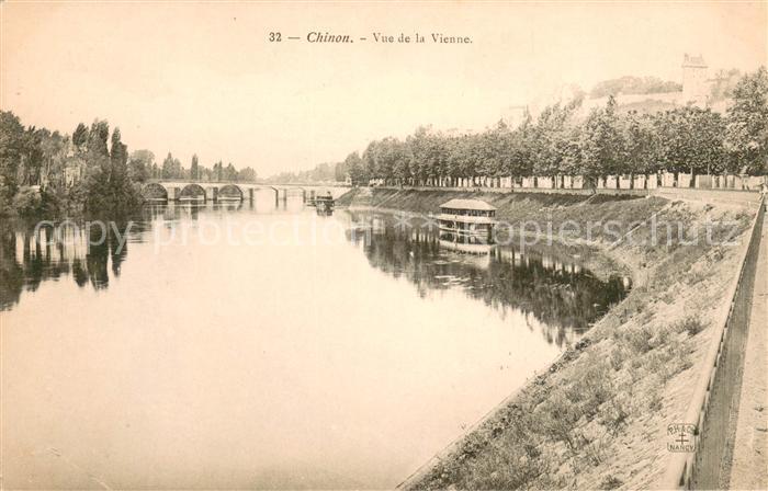 Chinon Indre et Loire Vue de la Vienne