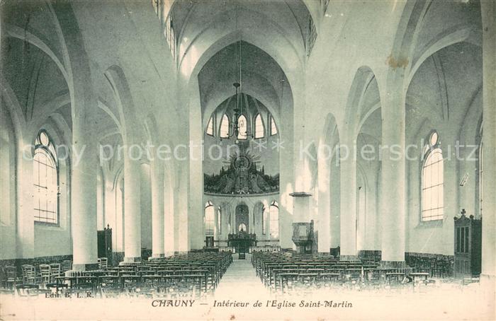 Chauny Aisne Interieur de l’Eglise Saint Martin