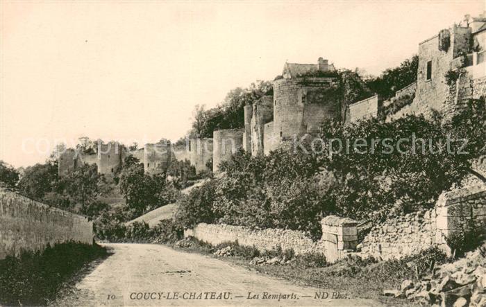 Coucy-le-Chateau-Auffrique Les Remparts