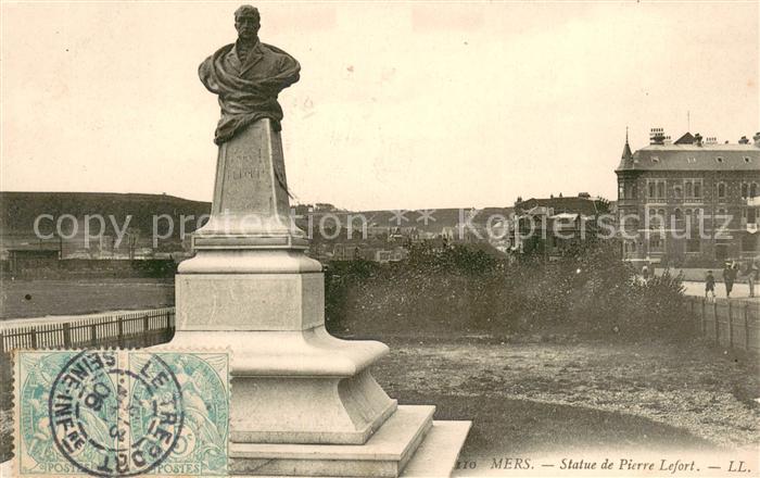 Mers-les-Bains Statue de Pierre Lefort