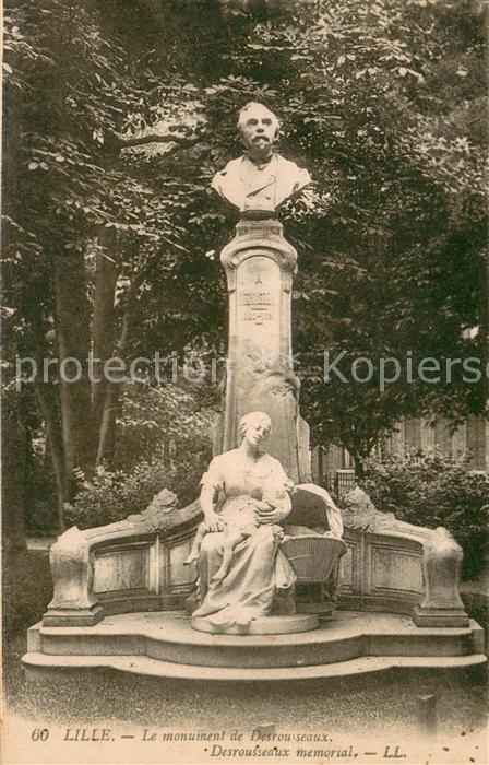 Lille Nord Le monument de Desrousseaux Memorial