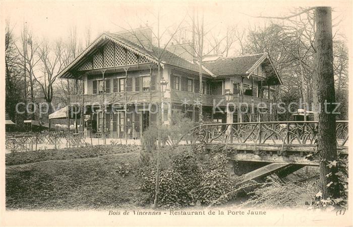 Bois de Vincennes Restaurant de la Porte Jaune