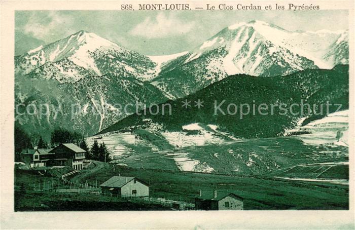 Mont-Louis-sur-Tet Le Clos Cerdan et les Pyrenees