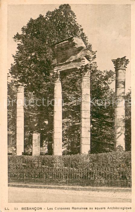 Besancon Doubs Les Colonnes Romaines au square Archeologique