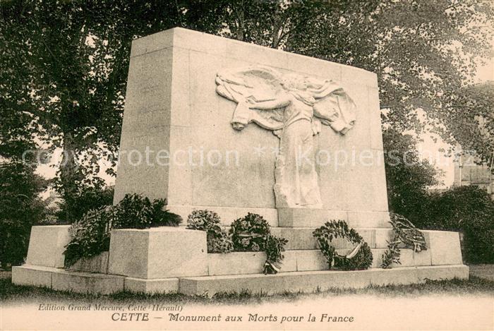 Cette Sete Monument aux Morts pour la France