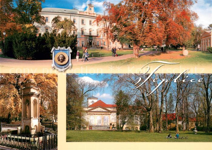 Teplice Schoenauer Park Kolostuj Brunnen Schloss und Schlossgarten