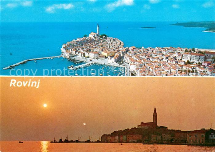 Rovinj Rovigno Istrien Fliegeraufnahme Panorama