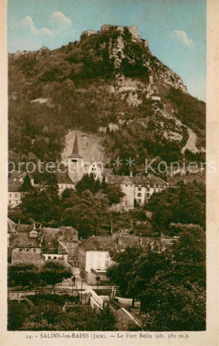 Salins-les-Bains Vue d ensemble et le Fort Belin