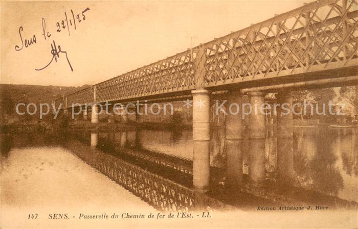 Sens 89 Passerelle du chemin de fer de l'est