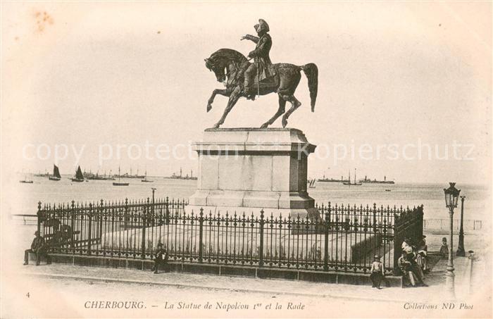 Cherbourg Statue de Napoléon 1er Monument et la Rade