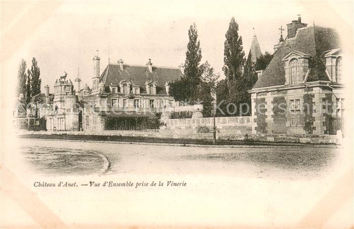 Anet Chateau vue d ensemble prise de la Vénerie