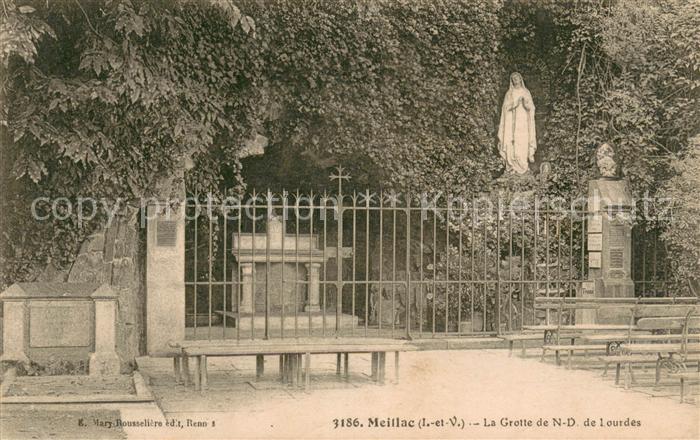 Meillac La Grotte de Notre Dame de Lourdes