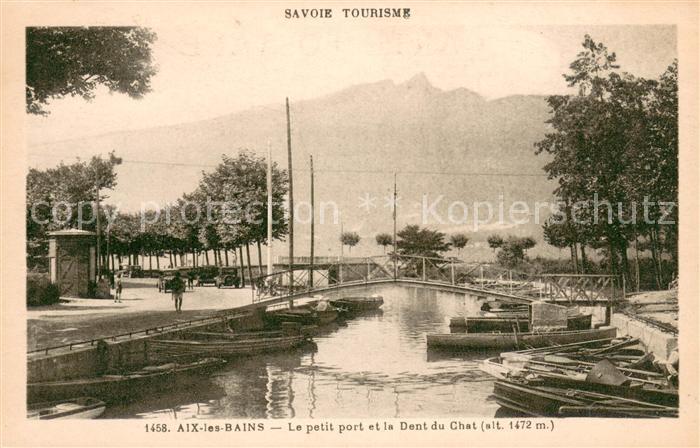 Aix-les-Bains Petit port et la Dent du Chat Alpes