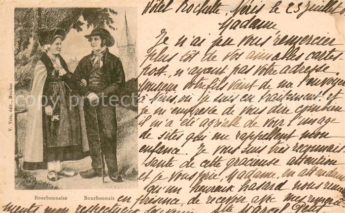 Bourbonnais Region Une Bourbonnaise et un Bourbonnais