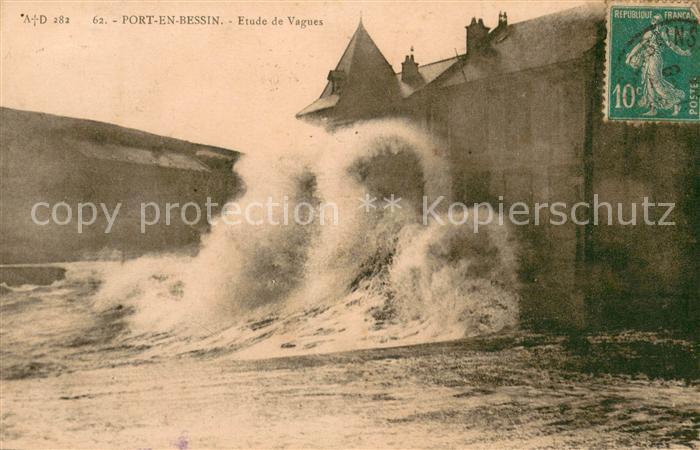 Port-en-Bessin Etude de vagues