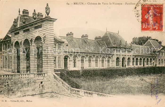 Melun Seine et Marne Chateau de Vaux le Vicomte Pavillon