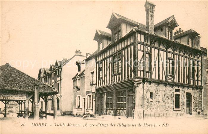 Moret-sur-Loing Vieille maison Sucre d Orge des Religieuses de Moret