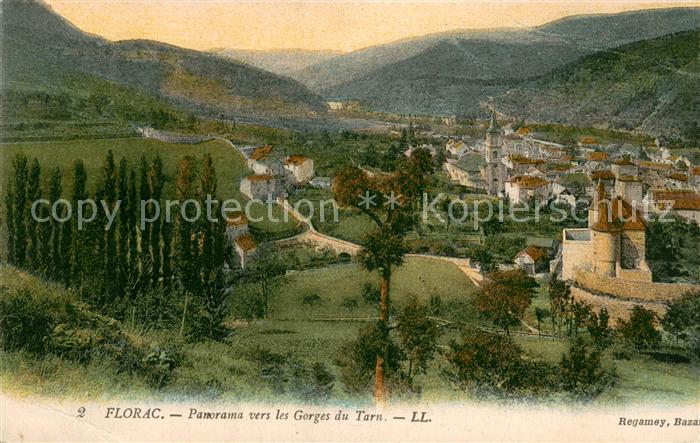 Florac Panorama vers les Gorges du Tarn