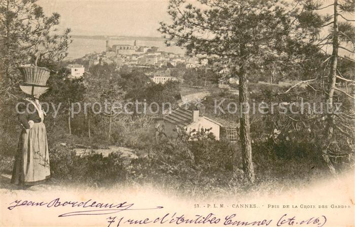 Cannes Alpes-Maritimes Vue prise de la Croix des Gardes Costumes Côte d Azur