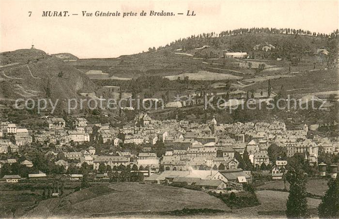 Murat Cantal Vue Generale prise de Bredons