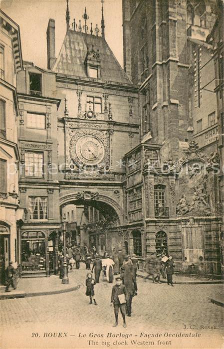 Rouen Gros Horloge facade occidentale