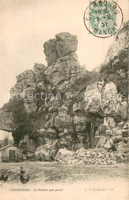 Cherbourg La roche qui pend