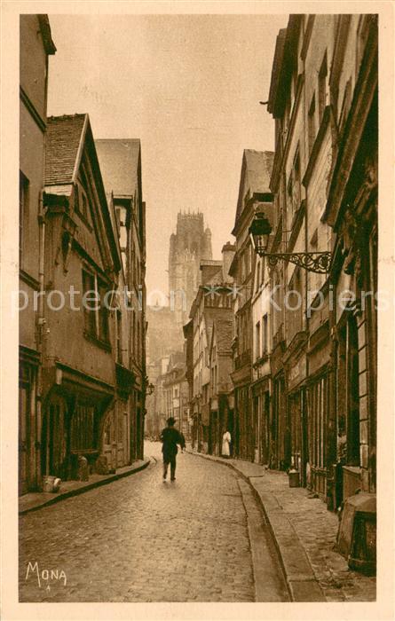 Rouen Rue Damiette Collection Les petits tableaux de Normandie