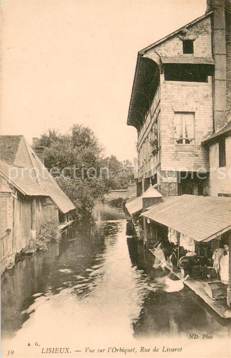 Lisieux Vue sur l'Orphiquet Rue de Livarot