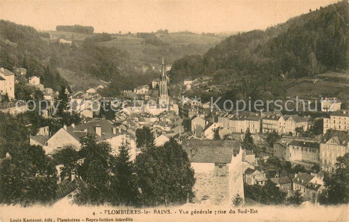 Plombieres-les-Bains Vosges Vue Generale prise du sud-est
