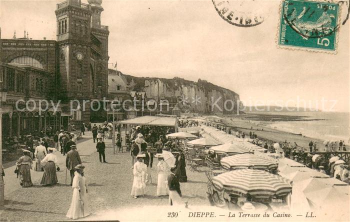 Dieppe 76 Terrasse du casino et la plage