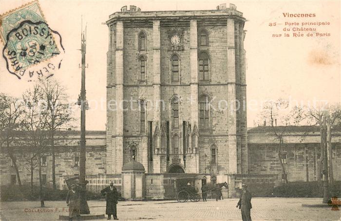 Vincennes Porte principale du Chateau Rue de Pari