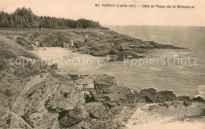 Pornic Côte ett Plage de la Borichere